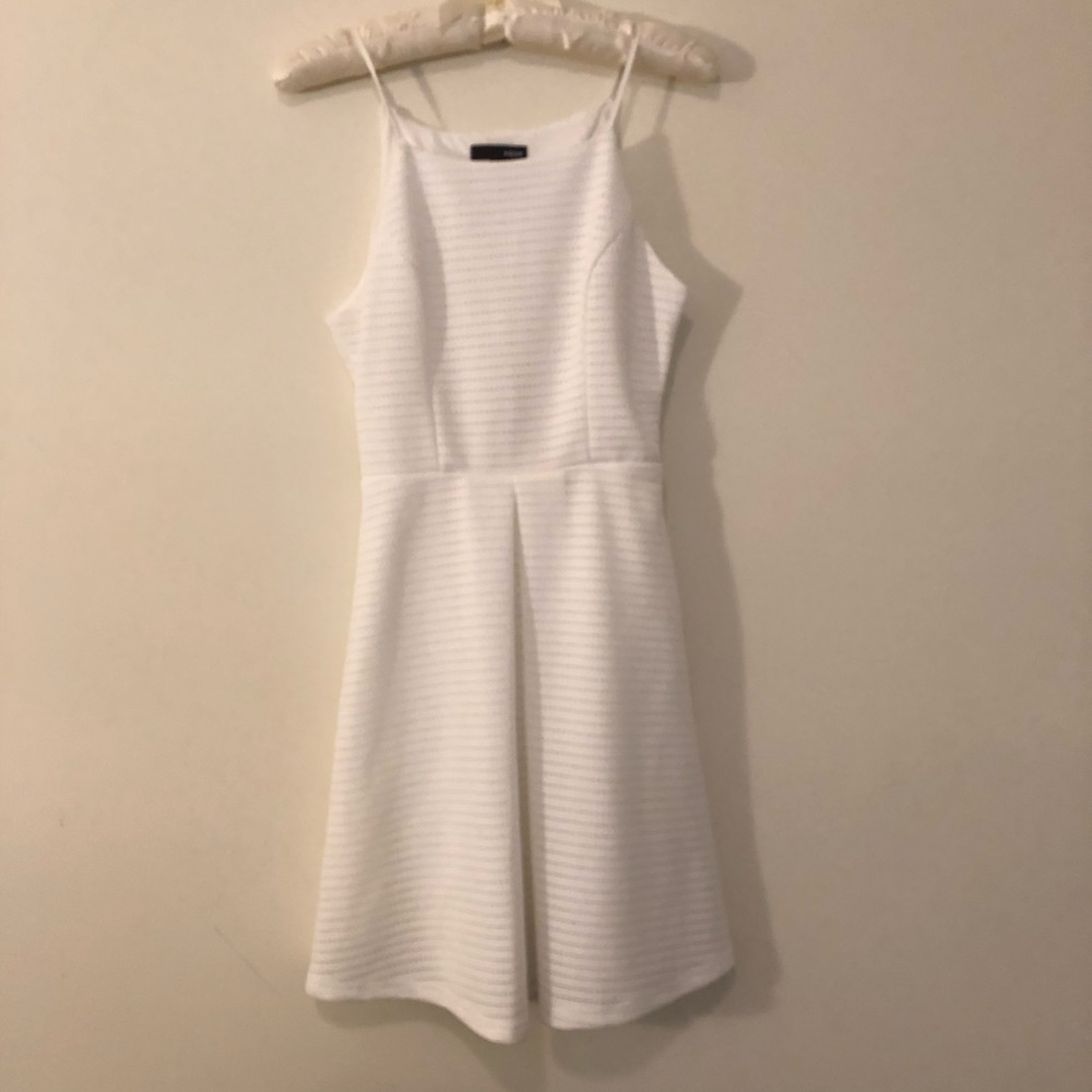 Aqua white summer dress. Xs